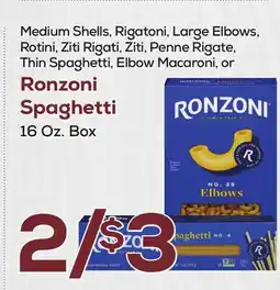 DeCicco & Sons Ronzoni Spaghetti offer