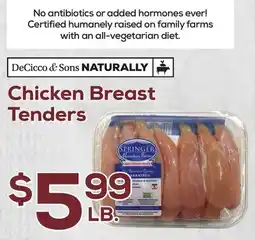 DeCicco & Sons Chicken Breast Tenders offer