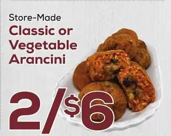DeCicco & Sons Classic or Vegetable Arancini offer