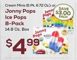 DeCicco & Sons Jonny Pops Ice Pops 8-Pack, 14.8 Oz. Box offer