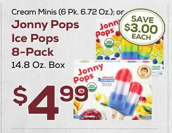 DeCicco & Sons Jonny Pops Ice Pops 8-Pack, 14.8 Oz. Box offer