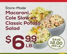 DeCicco & Sons Macaroni, Cole Slaw, or Classic Potato Salad offer