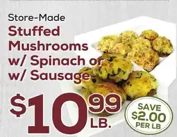DeCicco & Sons Stuffed Mushrooms w/Spinach or w/Sausage offer