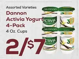 DeCicco & Sons Dannon Activia Yogurt 4-Pack offer