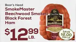 DeCicco & Sons Boar's Head SmokeMaster Beechwood Smoked Black Forest Ham offer