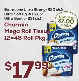DeCicco & Sons Charmin Mega Roll Tissue 12 = 48 Roll Pkg offer