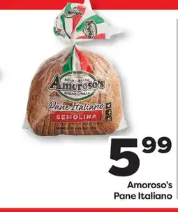 Weis Markets Amoroso's Pane Italiano offer