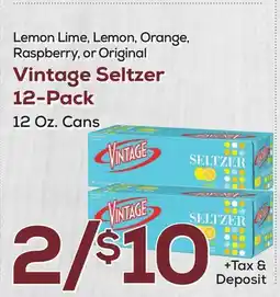 DeCicco & Sons Vintage Seltzer 12-Pack offer