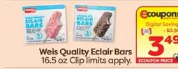 Weis Markets Weis Quality Eclair Bars offer
