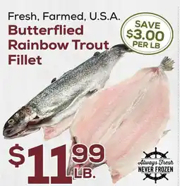 DeCicco & Sons Butterflied Rainbow Trout Fillet offer