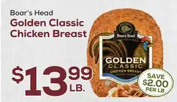 DeCicco & Sons Boar's Head Golden Classic Chicken Breast offer