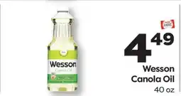 Weis Markets Wesson Canola Oil offer