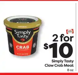 Weis Markets Simply Tasty Claw Crab Meat offer