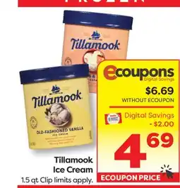 Weis Markets Tillamook Ice Cream offer