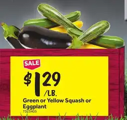 Stop&Shop Green or Yellow Squash or Eggplant offer