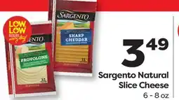 Weis Markets Sargento Natural Slice Cheese offer
