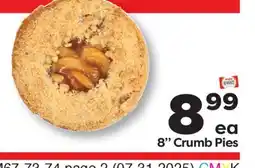 Weis Markets 8 Crumb Pies offer