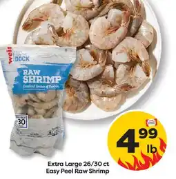 Weis Markets Extra Large 26/30 ct Easy Peel Raw Shrimp offer