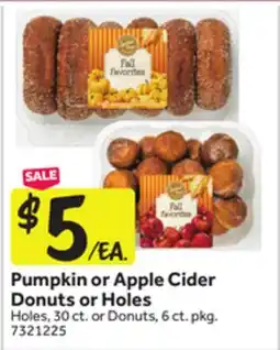 Stop&Shop Pumpkin or Apple Cider Donuts or Holes offer
