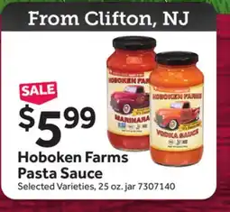 Stop&Shop Hoboken Farms Pasta Sauce offer