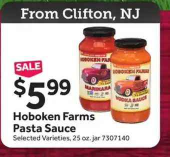 Stop&Shop Hoboken Farms Pasta Sauce offer