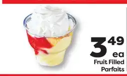 Weis Markets Fruit Filled Parfaits offer