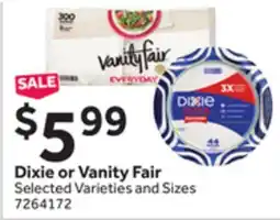 Stop&Shop Dixie or Vanity Fair offer
