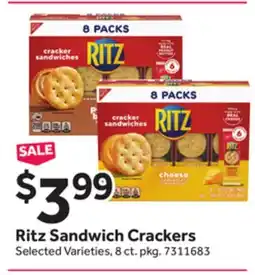 Stop&Shop Ritz Sandwich Crackers offer