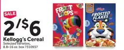 Stop&Shop Kellogg's Cereal offer