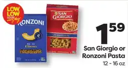 Weis Markets San Giorgio or Ronzoni Pasta offer