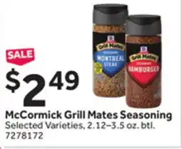 Stop&Shop McCormick Grill Mates Seasoning offer