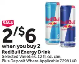 Stop&Shop Red Bull Energy Drink offer