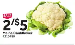 Stop&Shop Maine Cauliflower offer