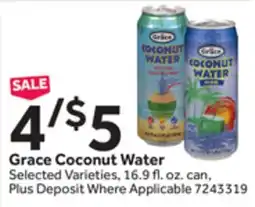 Stop&Shop Grace Coconut Water offer