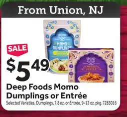 Stop&Shop Deep Foods Momo Dumplings or Entrée offer