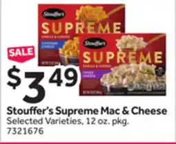 Stop&Shop Stouffer's Supreme Mac & Cheese offer