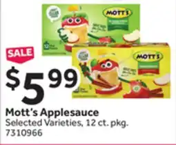 Stop&Shop Mott's Applesauce offer