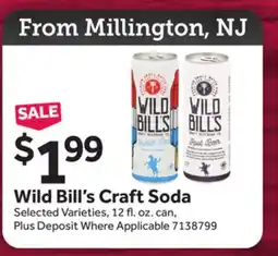 Stop&Shop Wild Bill's Craft Soda offer