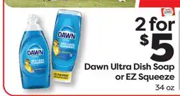 Weis Markets Dawn Ultra Dish Soap or EZ Squeeze offer