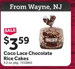 Stop&Shop Coco Lace Chocolate Rice Cakes offer