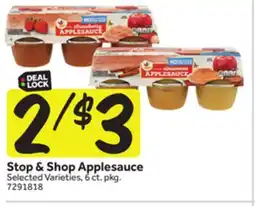 Stop&Shop Stop & Shop Applesauce offer