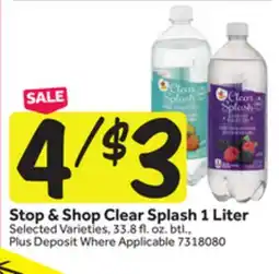 Stop&Shop Stop & Shop Clear Splash offer