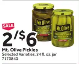 Stop&Shop Mt. Olive Pickles offer