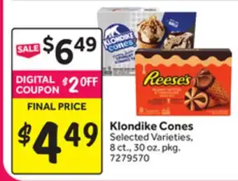Stop&Shop Klondike Cones offer