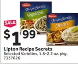 Stop&Shop Lipton Recipe Secrets offer
