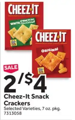 Stop&Shop Cheez-It Snack Crackers offer