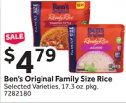 Stop&Shop Ben's Original Family Size Rice offer