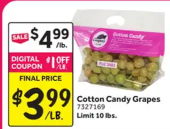 Stop&Shop Cotton Candy Grapes offer