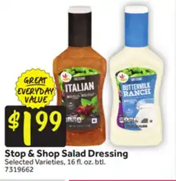 Stop&Shop Stop & Shop Salad Dressing offer