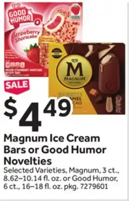 Stop&Shop Magnum Ice Cream Bars or Good Humor Novelties offer
